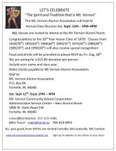 Class Reunion Sept 12, 2020 Class Reunion Sept 12, 2020